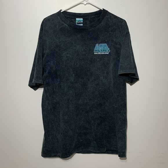 Late 90s Hawaii, Maui, Kauai, Lava Rocks Shirt Acid Wash Style - Picture 2 of 5